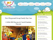 Tablet Screenshot of newplaygrounddaycare.com